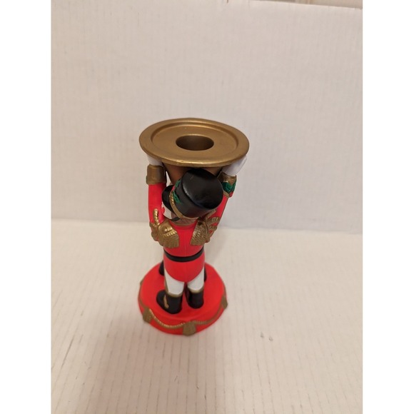 PARTYLITE Toy Soldier #P7704 Christmas Taper Candle Holder 6" Tall Nutcracker - Picture 4 of 7